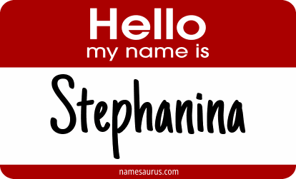 Hello my name is Stephanina png download