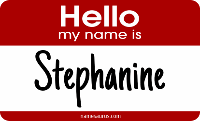 Hello my name is Stephanine png download