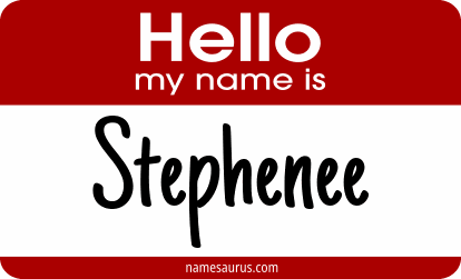 Hello my name is Stephenee png download