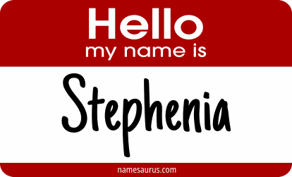 Hello my name is Stephenia png download
