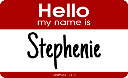 Hello my name is Stephenie png download