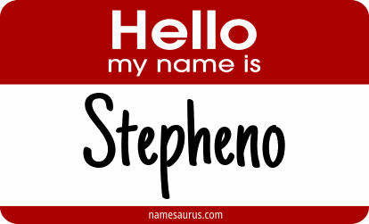 Hello my name is Stepheno png download