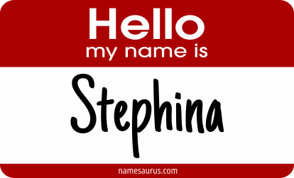 Hello my name is Stephina png download