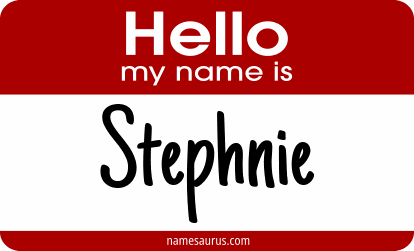 Hello my name is Stephnie png download