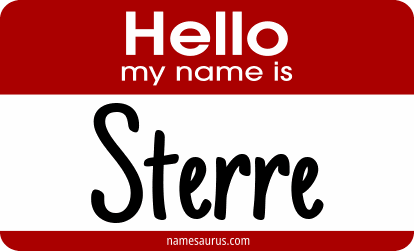Hello my name is Sterre png download