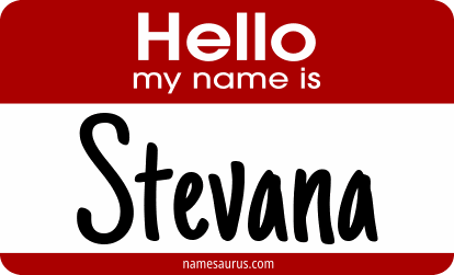 Hello my name is Stevana png download