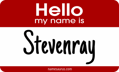 Hello my name is Stevenray png download