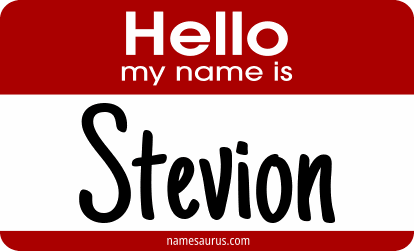 Hello my name is Stevion png download