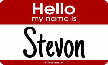 Hello my name is Stevon png download
