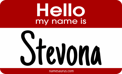 Hello my name is Stevona png download