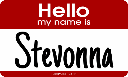 Hello my name is Stevonna png download