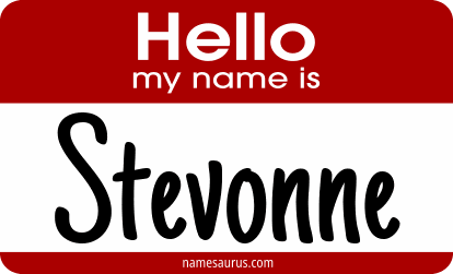 Hello my name is Stevonne png download