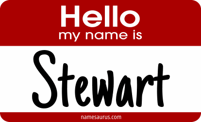 Hello my name is Stewart png download