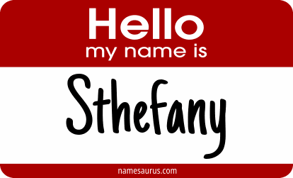 Hello my name is Sthefany png download