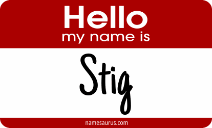 Hello my name is Stig png download