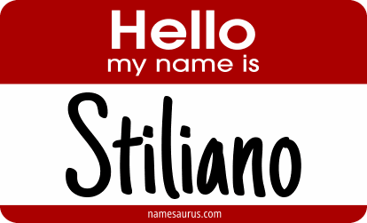 Hello my name is Stiliano png download
