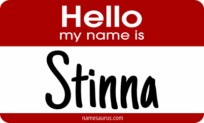 Hello my name is Stinna png download