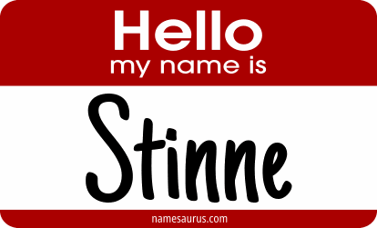 Hello my name is Stinne png download
