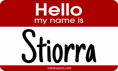 Hello my name is Stiorra png download