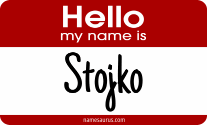 Hello my name is Stojko png download