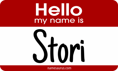 Hello my name is Stori png download