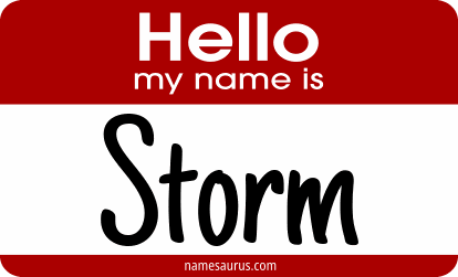 Hello my name is Storm png download