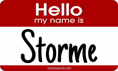 Hello my name is Storme png download