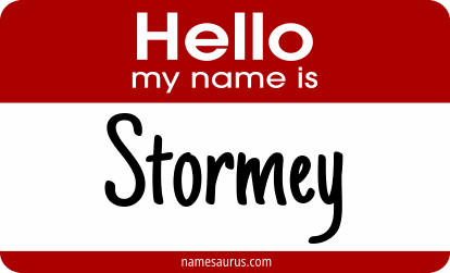 Hello my name is Stormey png download