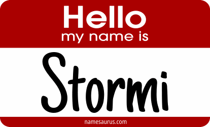 Hello my name is Stormi png download