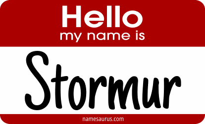 Hello my name is Stormur png download