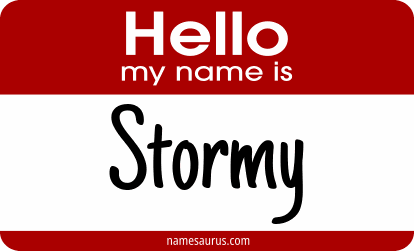 Hello my name is Stormy png download