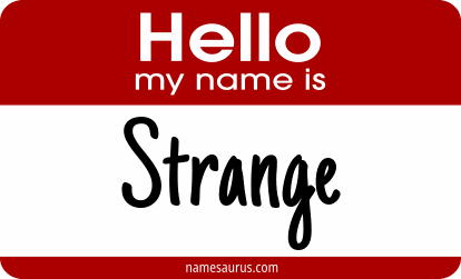 Hello my name is Strange png download