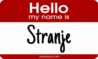 Hello my name is Stranje png download