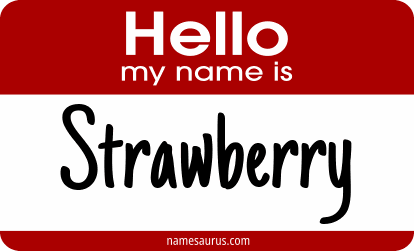 Hello my name is Strawberry png download
