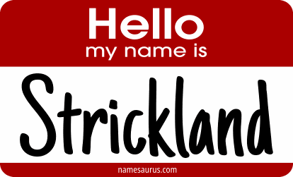 Hello my name is Strickland png download