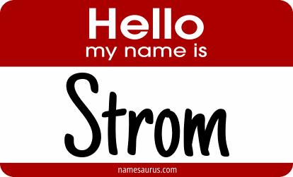 Hello my name is Strom png download