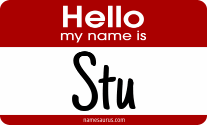 Hello my name is Stu png download