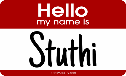 Hello my name is Stuthi png download