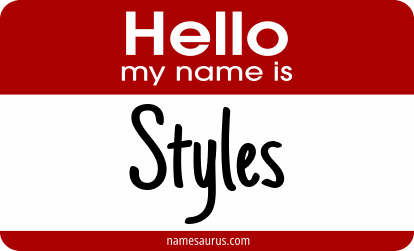 Hello my name is Styles png download