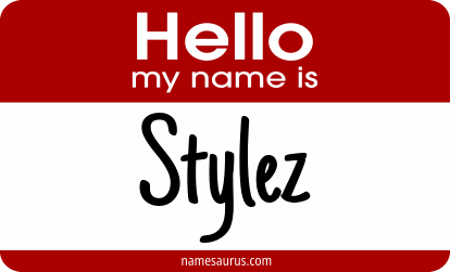 Hello my name is Stylez png download