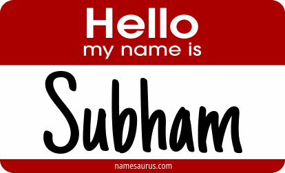 Hello my name is Subham png download