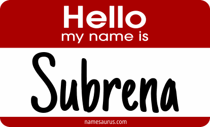 Hello my name is Subrena png download