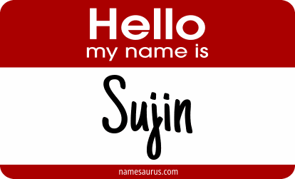 Hello my name is Sujin png download
