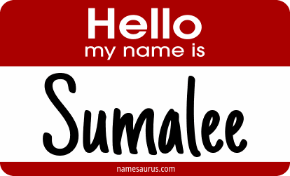 Hello my name is Sumalee png download