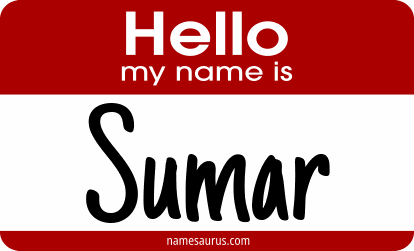 Hello my name is Sumar png download