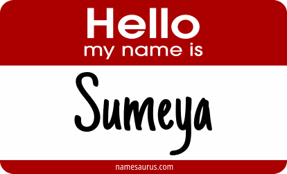 Hello my name is Sumeya png download