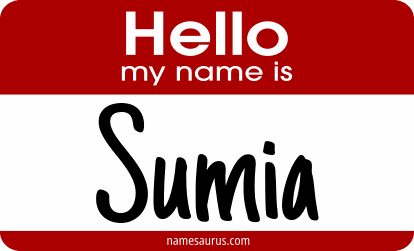 Hello my name is Sumia png download