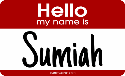 Hello my name is Sumiah png download