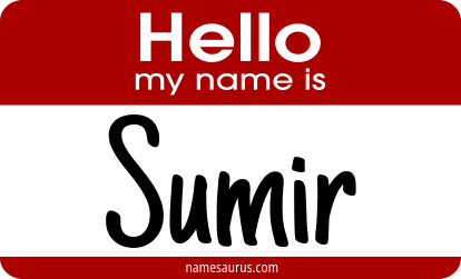 Hello my name is Sumir png download