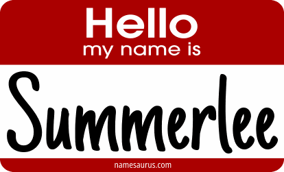 Hello my name is Summerlee png download